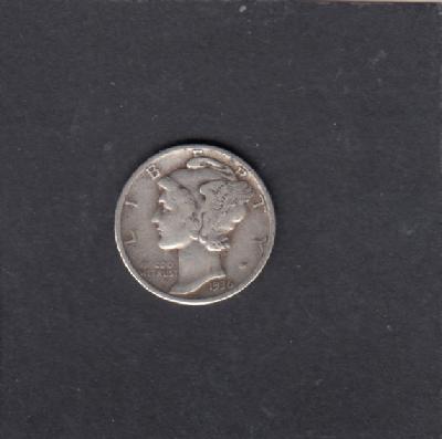 Beschrijving: 1 Dime MERCURY